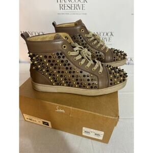 Christian Louboutin Louis Spikes High-Top Sneaker EU44